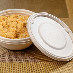 Bowls Grandes Biodegradables de Bagazo – Con Tapa